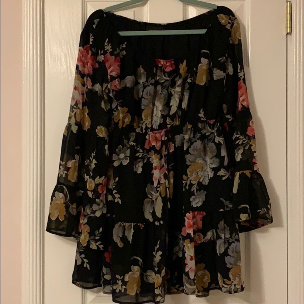 Floral mini dress/top